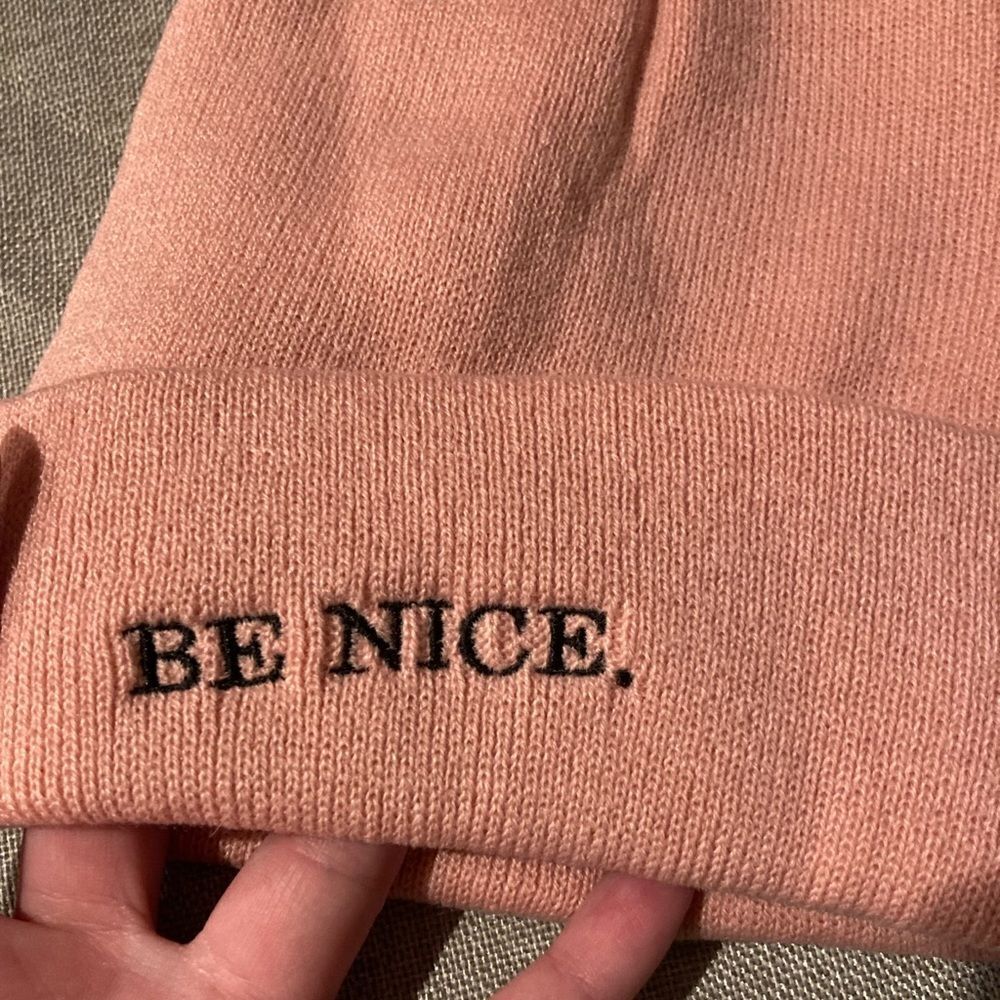 "Be Nice" Beanie - Picture 3 of 8